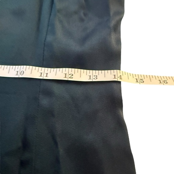 Vtg Gunne Sax Jessica McClintock Green Lace Satin Slip Dress Sz 9/10 Fairy Ombre - Picture 11 of 13